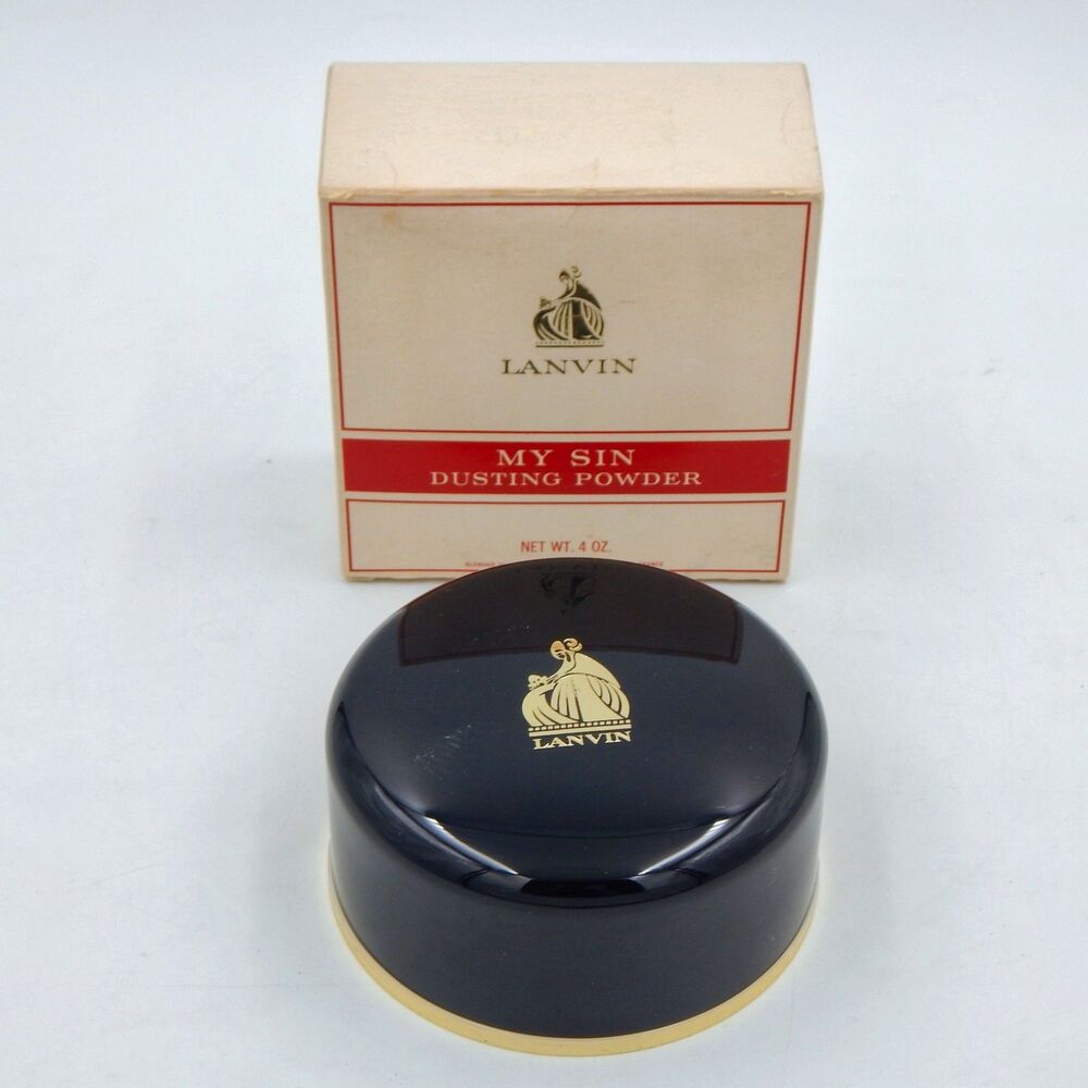 Lanvin My Sin Dusting Powder Charles of the Ritz USA France 4 oz. NOS